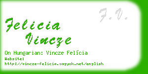 felicia vincze business card